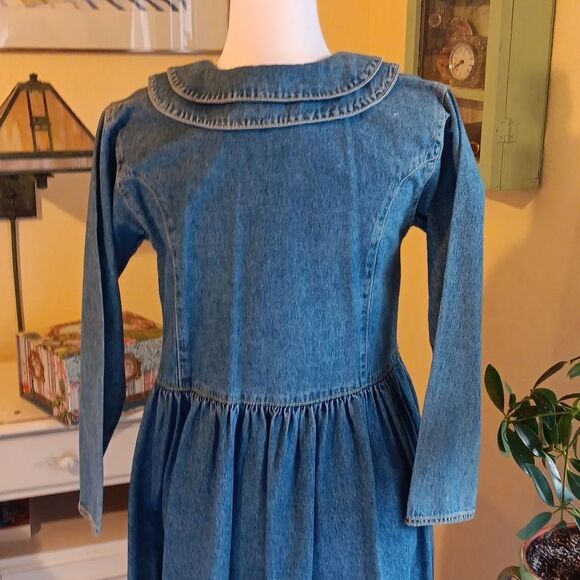 NEW. Vintage LUA Denim Dress. Coastal Cowgirl,  Western, Country - Picture 6 of 12